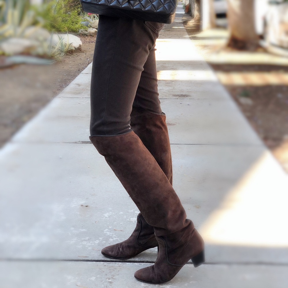 Yves Saint Laurent YSL Suede leather boots